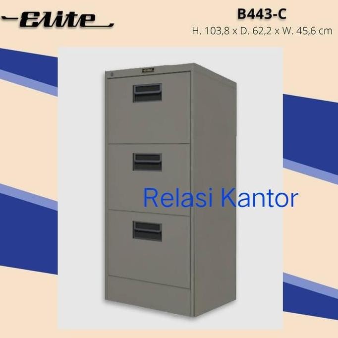 BEBAS ONGKIR - Filling cabinet / filing cabinet 3 laci elite B43-C