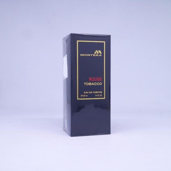Parfum Pria Wanita Fragrance World Montera Rouge Tobacco Unisex 100 ML