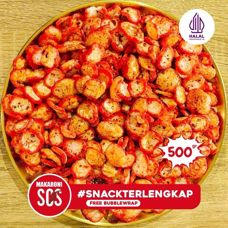 

Krupuk Seblak Kencur 500Gr | 1/2Kg Crackers Hot Spicy Aromatic Rempah Kencur Pedas Kerupuk Warna Berkualitas