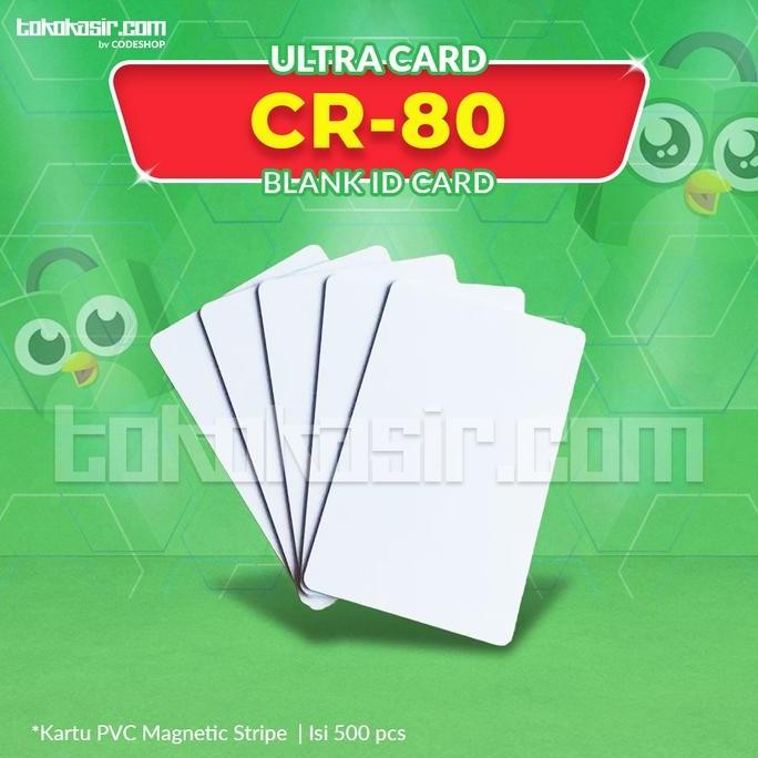 

BEBAS ONGKIR - KARTU PVC BLANK ID CARD ULTRACARD HID NOCO CR80 ISI 500 pcs HITI FARGO