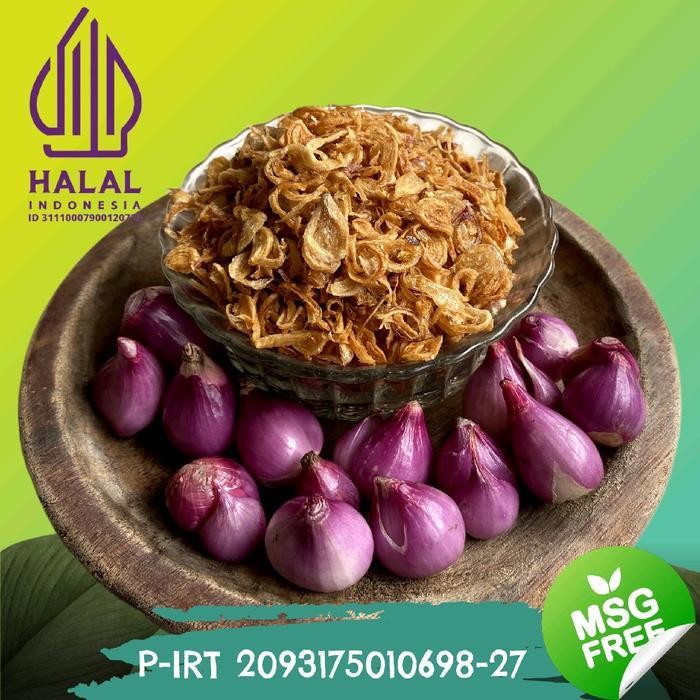 

SEDIA! Bawang Goreng Asli Brebes Super 1Kg Tanpa MSG, Tanpa Campuran Ubi Rempah Bahan Spices Masakan Instan Ori!!