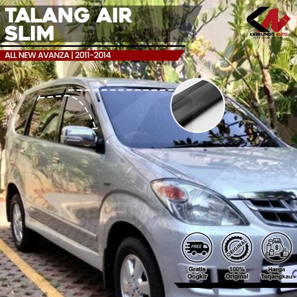 "DISKON" Talang Air Pintu Mobil Toyota All New Avanza 2011 2014 Model Slim 4 Pintu