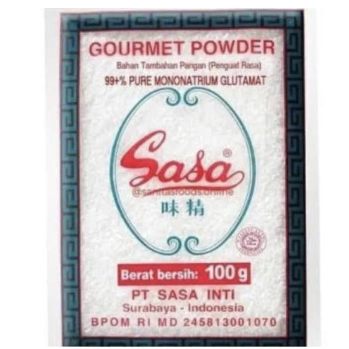 

Micin Sasa 100G Dus / Sasa 1 Ons Dus 12X10X100 / Penambah Rasa Sasa