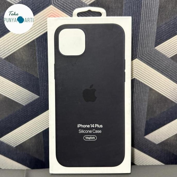 TERBARU - Apple Silicone Case with Magsafe iPhone 14 Plus Official Original Resmi iBox