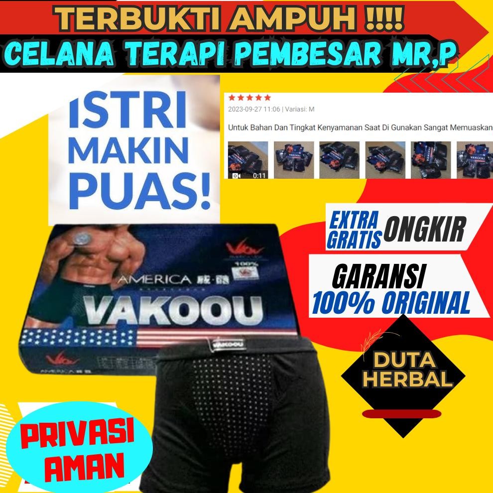 [ORIGINAL] Celana Dalam Boxer Vakoou Vakou Vako Magnet Ion Terapi Magnetik Magnetic Pembesar Pemanja