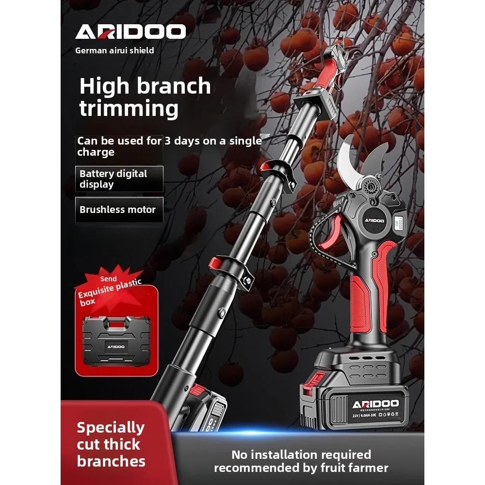 Electric pruning shears rechargeable garden pruning shears for cutting branches lithium battery spec