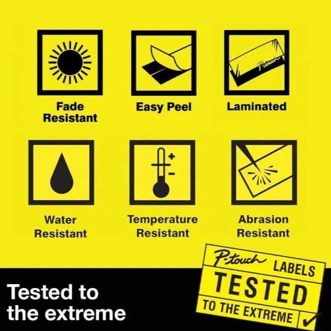 

Brother Tze-421 9Mm Ptouch Tape Label Tze421 Black On Red New Stok