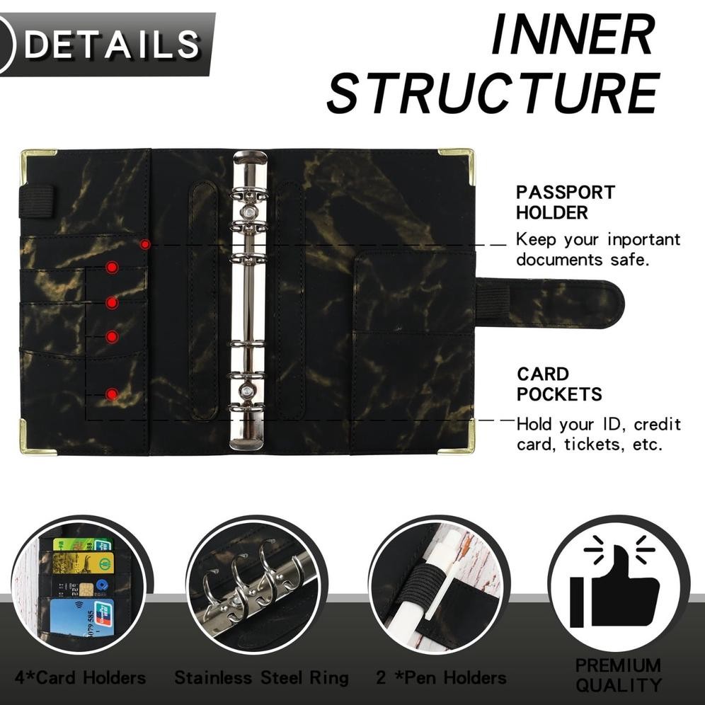 

Termurah Complete Set Binder A6 Pu Kulit / Budget Binder Planner / Komplit Binder Keuangan Kulit Ng-65