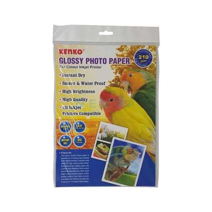 new  kertas foto glossy paper 210gsm
