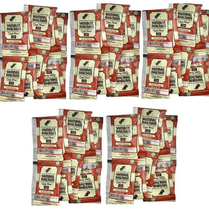 

Sambal Naknan Bawang 1 PACK 50 PCS LIMA PULUH Sachet