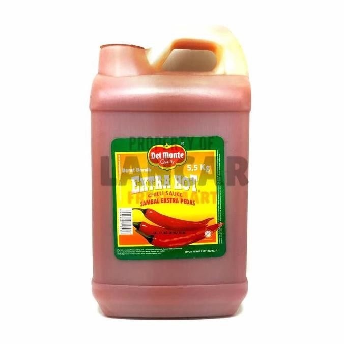 

DELMONTE SAUS SAMBAL GALON EXTRA HOT 55KG