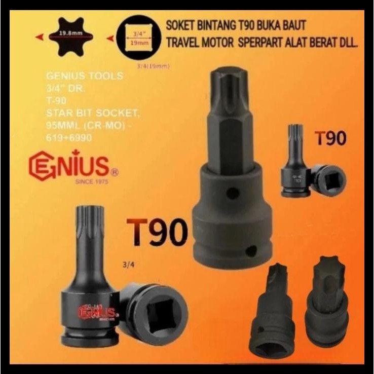 DISKON KUNCI SOK BINTANG SH210-5 -6 T90 KUNCI SOK MOTOR TRAVEL SK200-8