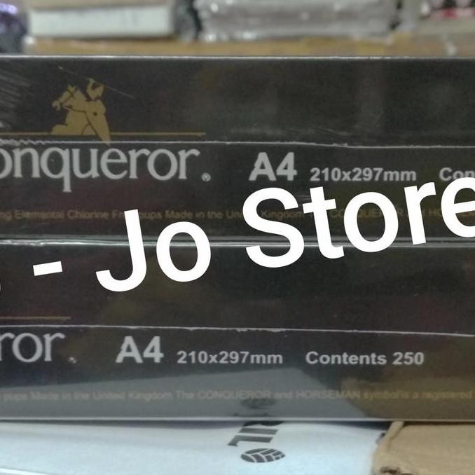 

new !!! Kertas Conqueror A4 100 gr Isi 250 sheets - Harga Perpack