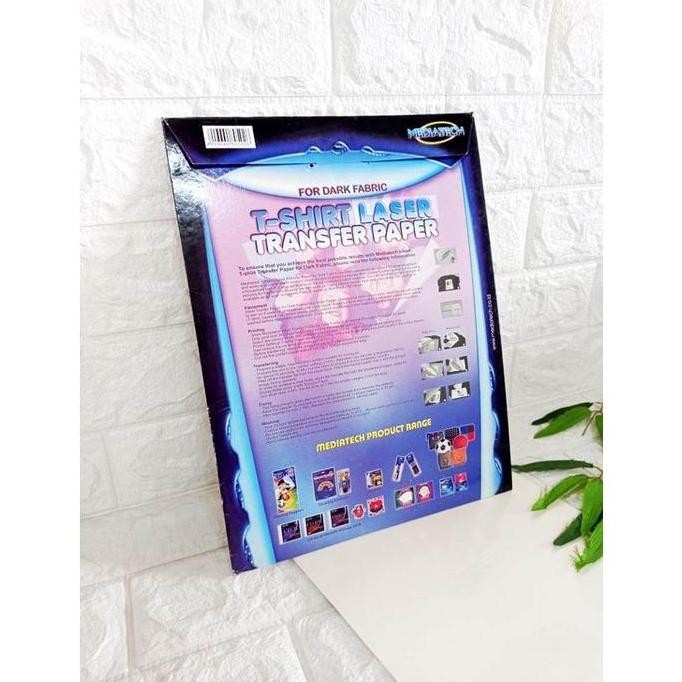 

new !!! Mediatech Kertas Light Fabric T Shirt Inkjet Transfer Paper A4 120GSM @5 - 34053