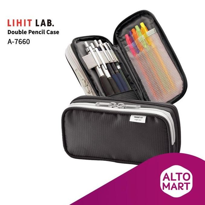 

BEBAS ONGKIR - Lihit Lab A-7660 Double Pencil Pen Case Tempat Kotak Pensil Jumbo
