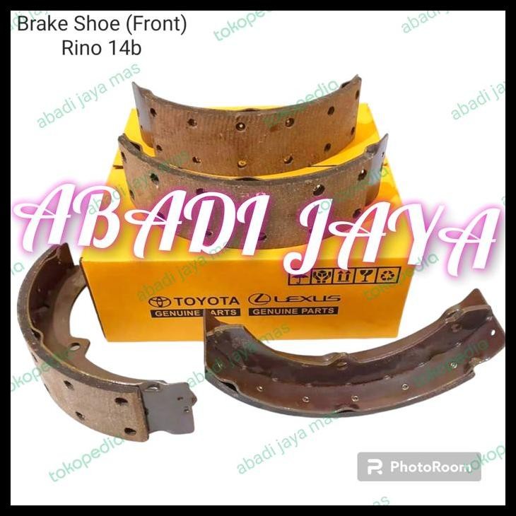 TERBARU BRAKE SHOE KAMPAS REM DEPAN TOYOTA DYNA SAURUS RINO 14B 115ET ORIGINAL 