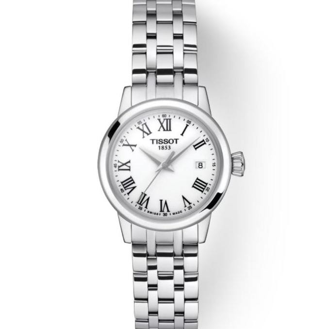 Tissot Classic Dream Lady Jam tangan wanita Original White/Putih Dial T129.210.11.013.00