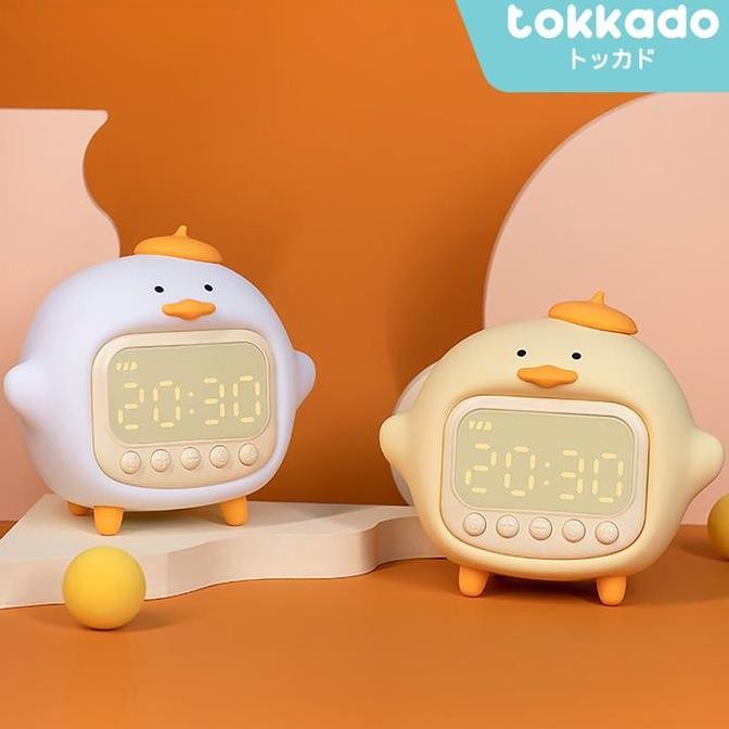 TOKKADO Pepito Jam Meja Digital Lampu Tidur Alarm Weker Bebek Lucu