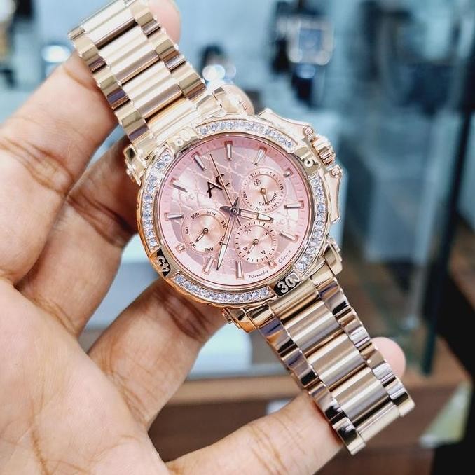JAM TANGAN WANITA ALEXANDRE CHRISTIE AC 9205 AC9205 ROSEGOLD ORIGINAL GARANSI RESMI