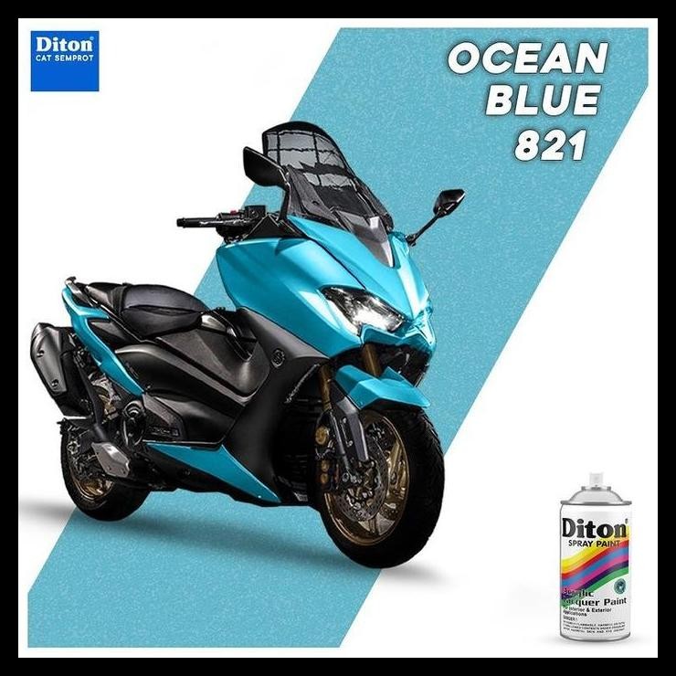 BEST DEAL OCEAN BLUE 821 DITON BIRU LAUT CAT SEMPROT AEROSOL PAINT 300CC SPRAY PYLOX PILOX SKY LANGI
