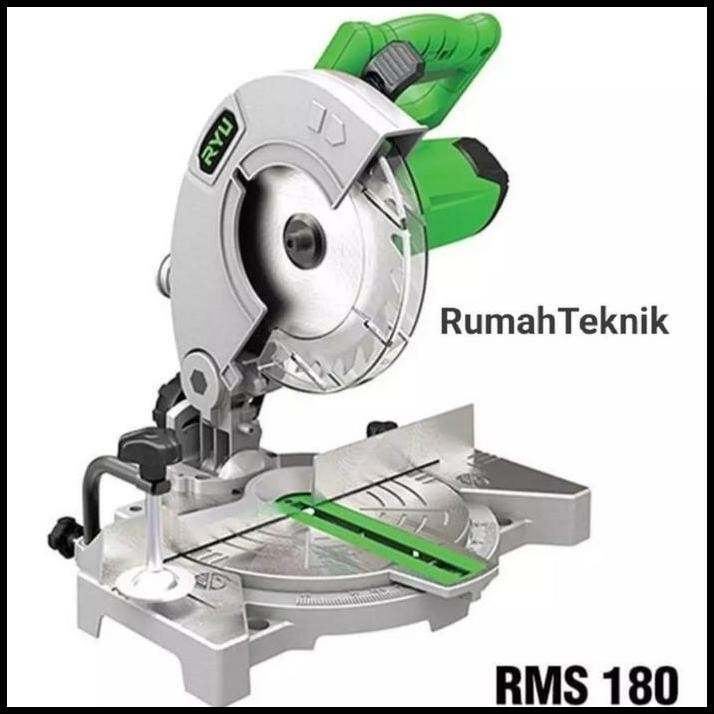 ryu miter saw 7 inch pemotong Alumunium RMS-180