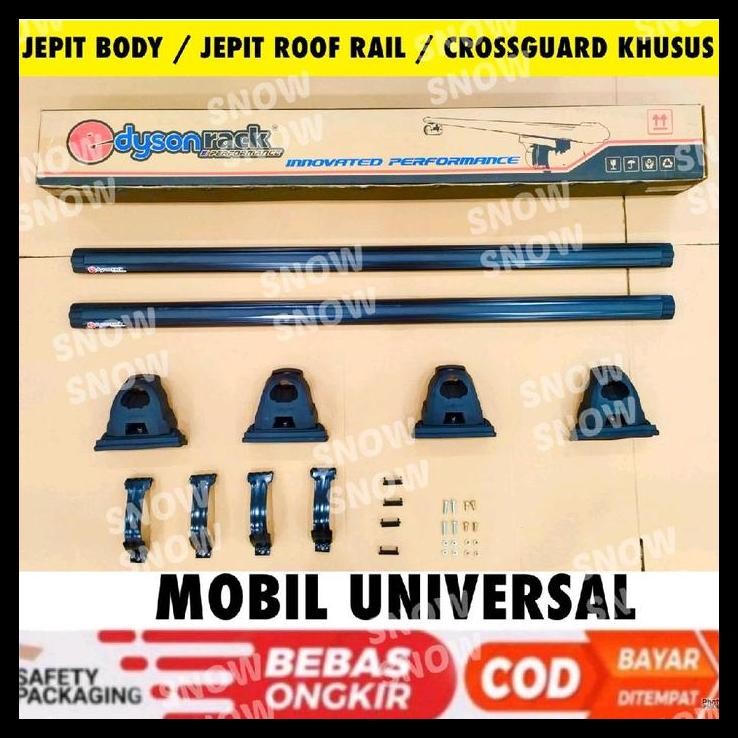 TERMURAH CROSS BAR KAKI RACK JEPIT BODY / ROOF RAIL PREMIUM MOBIL UNIVERSAL EDYSON RACK AVANZA XENIA
