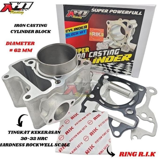 Boring Blok Seher Bore Up 62Mm Vario 125 150 Pcx 150 Upgrade Performa Mesin Original