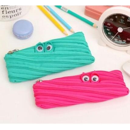 

tempat pencil unik..model zipper mata murah AS