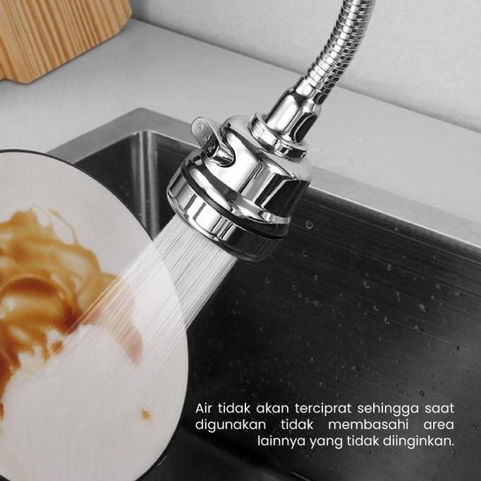 Tersedia DoraHomi Faucet Extender + Filter Kran Dapur | Kepala Kran Flexible