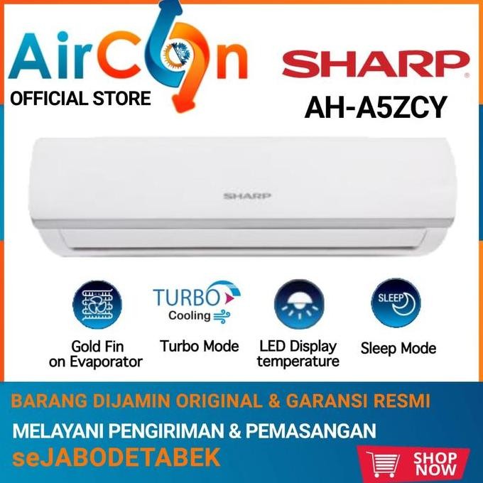 baru ac sharp ah-a5zcyn 0.5 pk low watt unit only