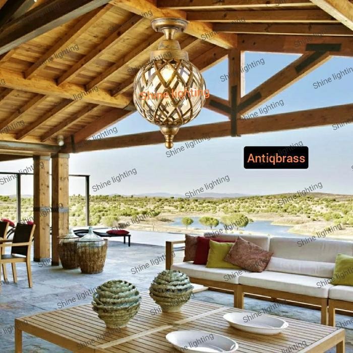 Lampu Plafon Klasik Outdoor Waterproof Teras Tipe 11210 S Original Dan Terpercaya