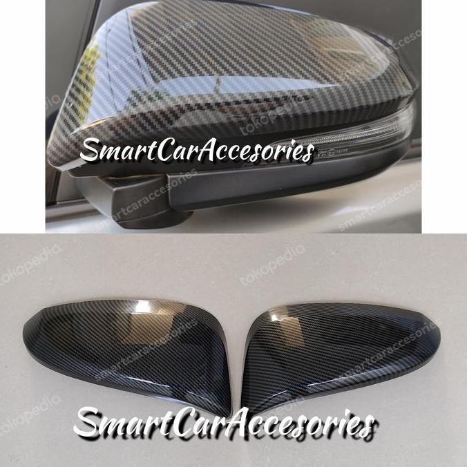 siap kirim cover spion karbon carbon toyota innova fortuner vrz hilux voxy - aksesoris spion sporty