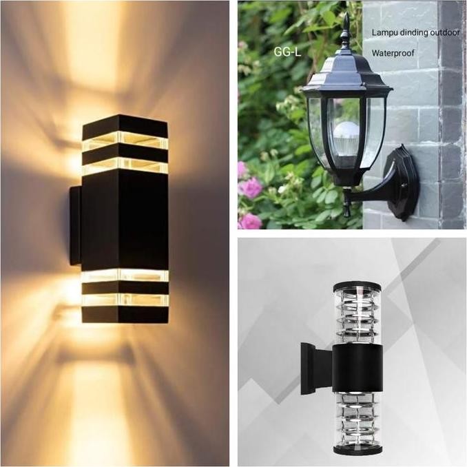 Lampu dinding outdoor/Lampu hias/Lampu taman/Lampu tempel