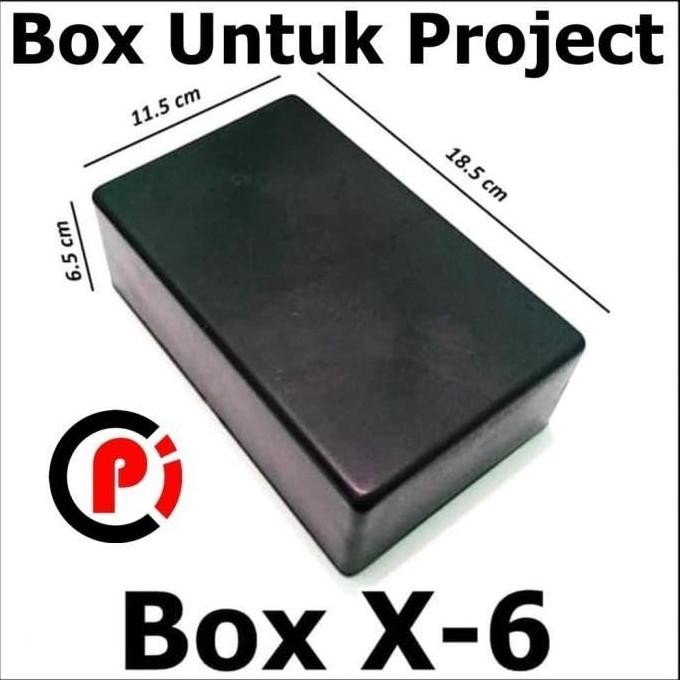 Box X6 X 6 Hitam Kotak Panel Mikrotik Plastik Project Elektronik Tp
