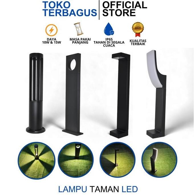 (Terlaris) Cod Lampu Taman Minimalis Pilar Pagar Standing Dekorasi Rumput Outdoor (Best Seller)