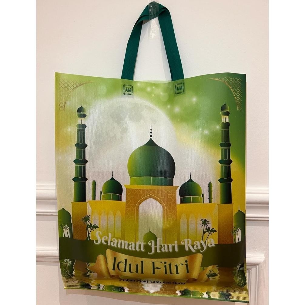 

Promo Spesial!! RHH-1823 (ISI 12pcs) GOODIE BAG LAMINASI LEBARAN TAS HAMPERS IDUL FITRI/ TAS SPUNBOND FULL COLOUR Sale Viral