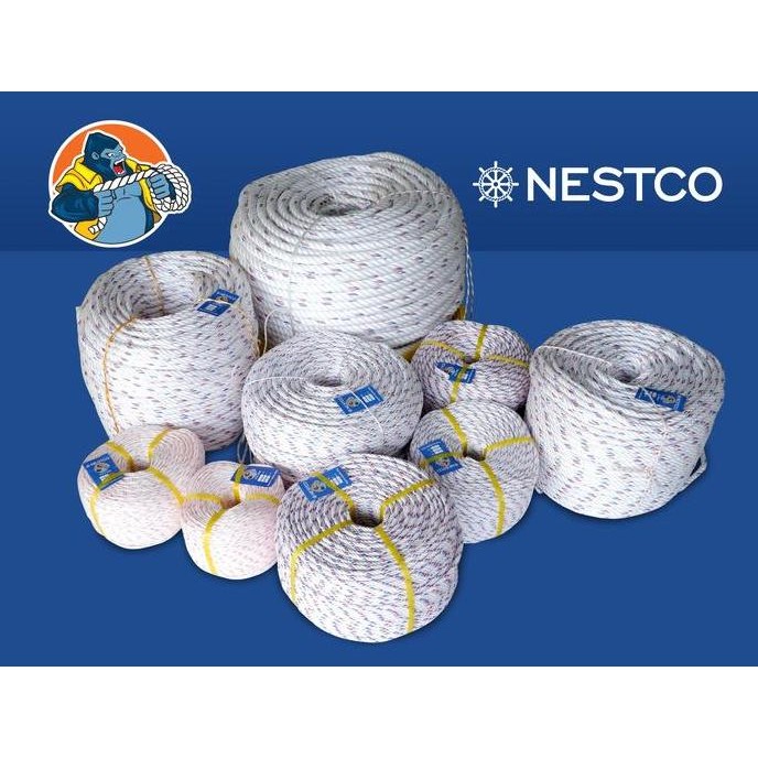 

Terlaris Tali Tambang Ppd Putih Ukuran 7 Mm Panjang 220 M /Per Roll Ready Stok