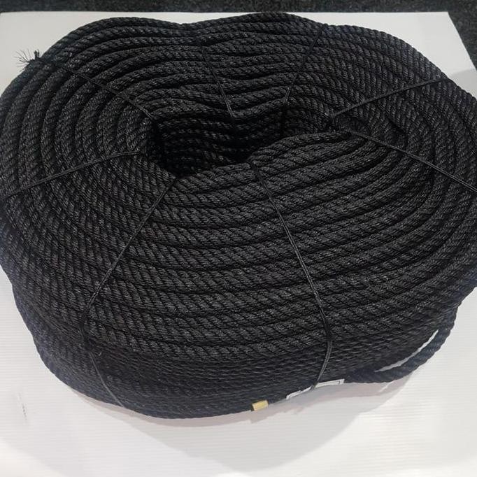 

Terlaris Tali Tambang Plastik Compas 10Mm, Warna Hitam, Panjang 100 Meter Ready Stok