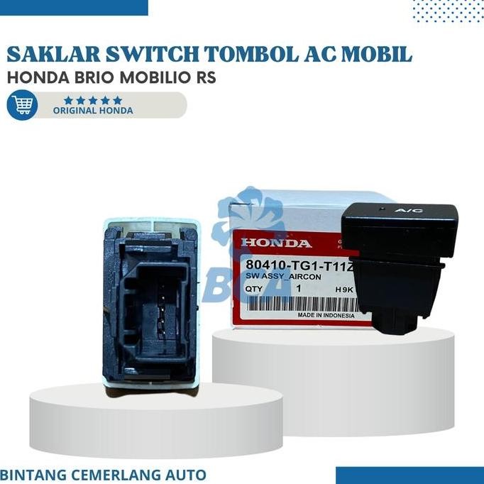 baru tombol saklar ac mobil honda brio mobilio rs - switch ac original