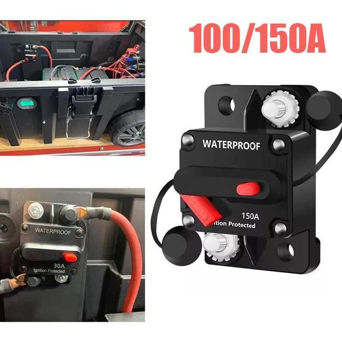 Circuit Breaker Fuse Reset Dc12V-48V Circuit Breaker 100/150A Circuit Breaker Dc Untuk Car/Boat/Audi