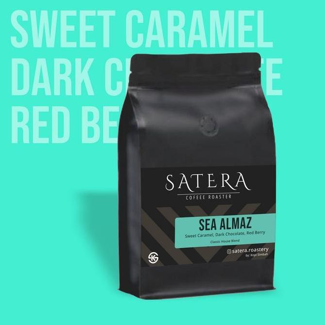 

READY KOPI ESPRESSO HOUSE BLEND SEA ALMAZ 1KG - BIJI/BUBUK CAMPURAN ARABIKA ROBUSTA CARAMEL CHOCOLATE
