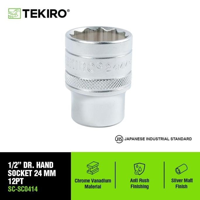 New Kunci Shock 1/2 Inch Tekiro 24mm - Mata Sok 12 Point Tools Motor Mobil