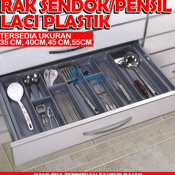 Rak Sendok Plastik Laci Kabinet For Kitchen Set 35 Cm
