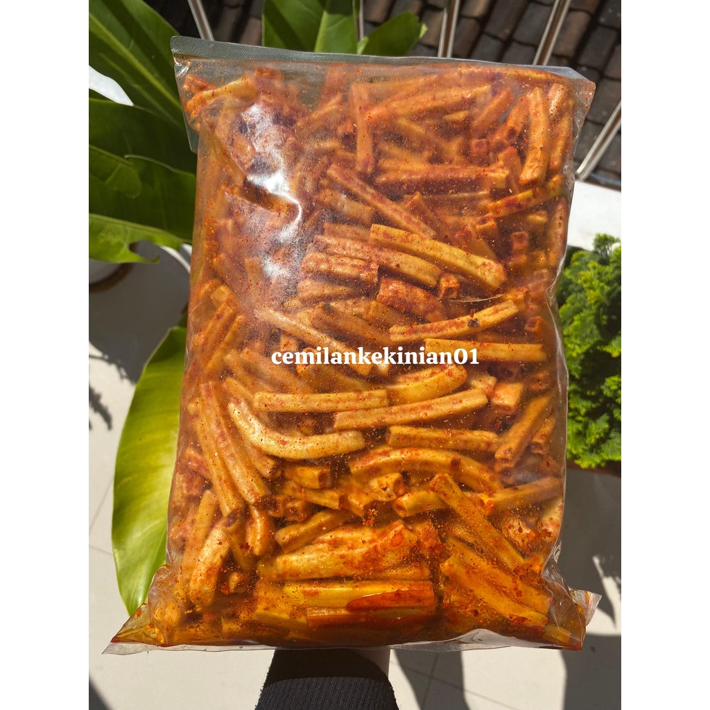 

seblak kerupuk potato 1kg peda daun jeruk
