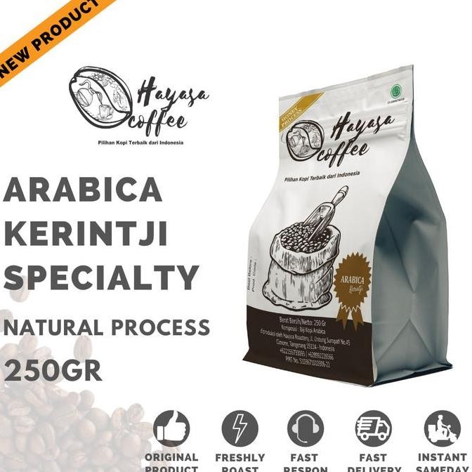 

READY KOPI ARABIKA HONEY KERINCI 250GR | BIJI ROASTED COFFEE BEAN PREMIUM