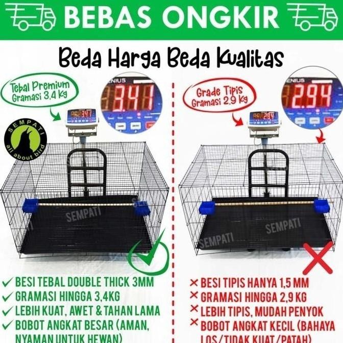 Sangkar Umbaran Batre Xl Jumbo Kandang Ternak Burung Lovebird Kucing K