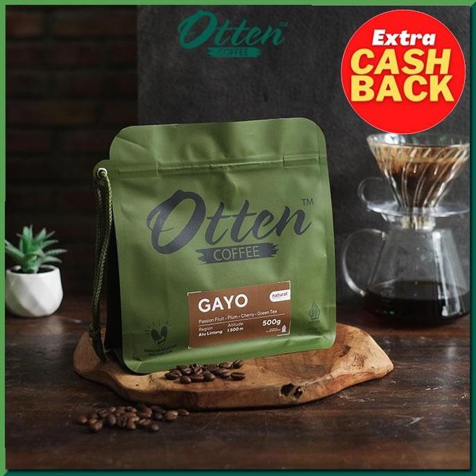 

READY KOPI ARABIKA ACEH GAYO NATURAL 500GR | BIJI & BUBUK ROASTED OTTEN COFFEE