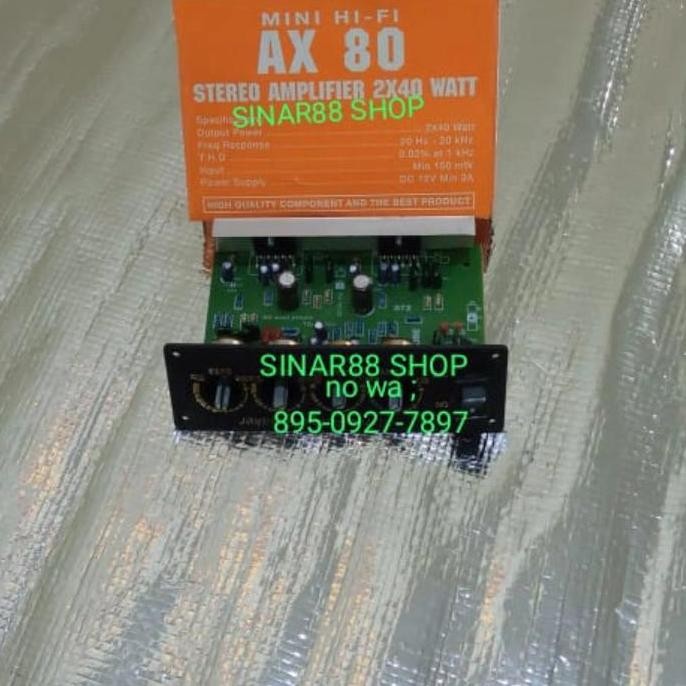 KIT AMPLIFIER AKTIV AX80WATT AX 80WATT AX 80 WATT+PANEL LKP 2X40WATT READY