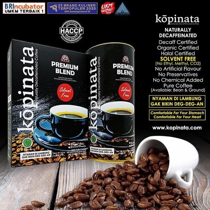 

READY KOPI DECAF PREMIUM RENDAH KAFEIN - ARABIKA BLEND BEBAS KAFEIN 200GR