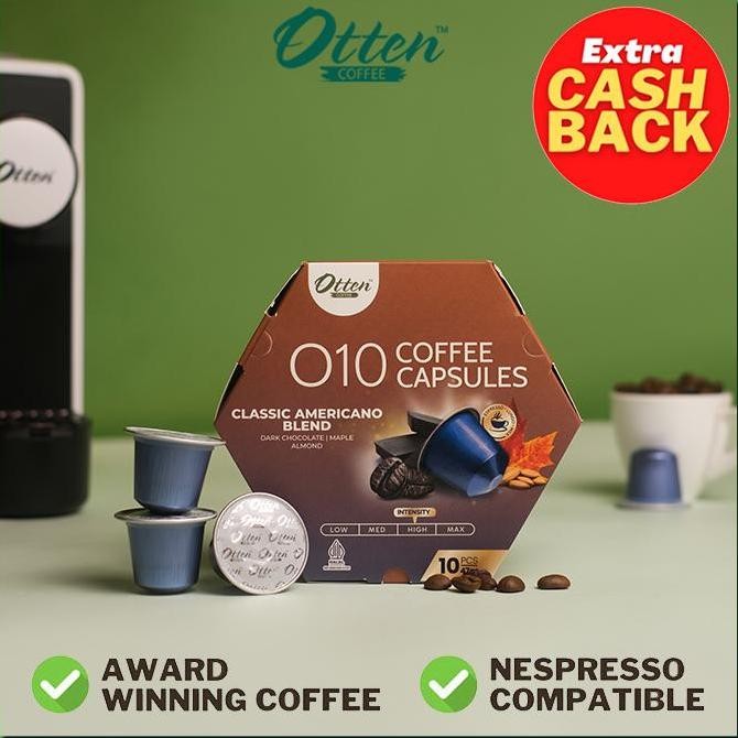 

READY KOPI KAPSUL O10 AMERICANO BLEND - NESPRESSO COMPATIBLE CAPSULE BY OTTEN COFFEE